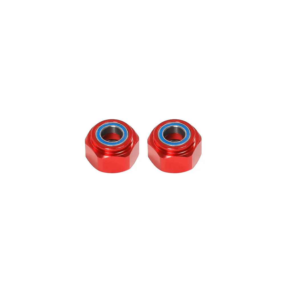 2 Chiếc Nâng Cấp Nhôm Bánh Trước Lục Giác Adapter Có Vòng Bi Cho Xe TAMIYA DT-03 RC