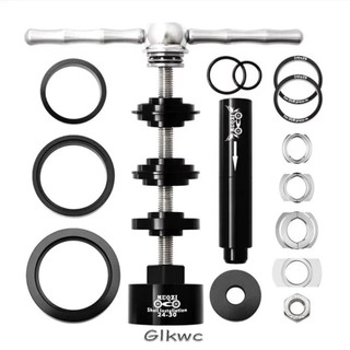 Dụng cụ tháo vòng bi GLKWC, Công cụ lắp đặt và tháo giá đỡ dưới bằng hợp kim nhôm di động, Trục loại bỏ bằng thép không gỉ có thể tái sử dụng bền bỉ