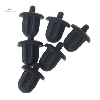 [Nhà Điện] 10 Chiếc Cao Su Đen 6.35 Mm Jack Âm Thanh PC DVD Micro Ổ Cắm Vỏ Bụi mới