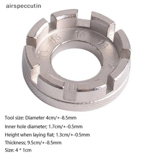 Airspecutin Nói Cờ Lê Núm Vú 8 Chiều Rãnh Xe Đạp Bánh Xe Điều Chỉnh Vành Đa Năng Sửa Chữa Công Cụ Chìa Khóa Xe Đạp Dụng Cụ Đi Xe Đạp EN