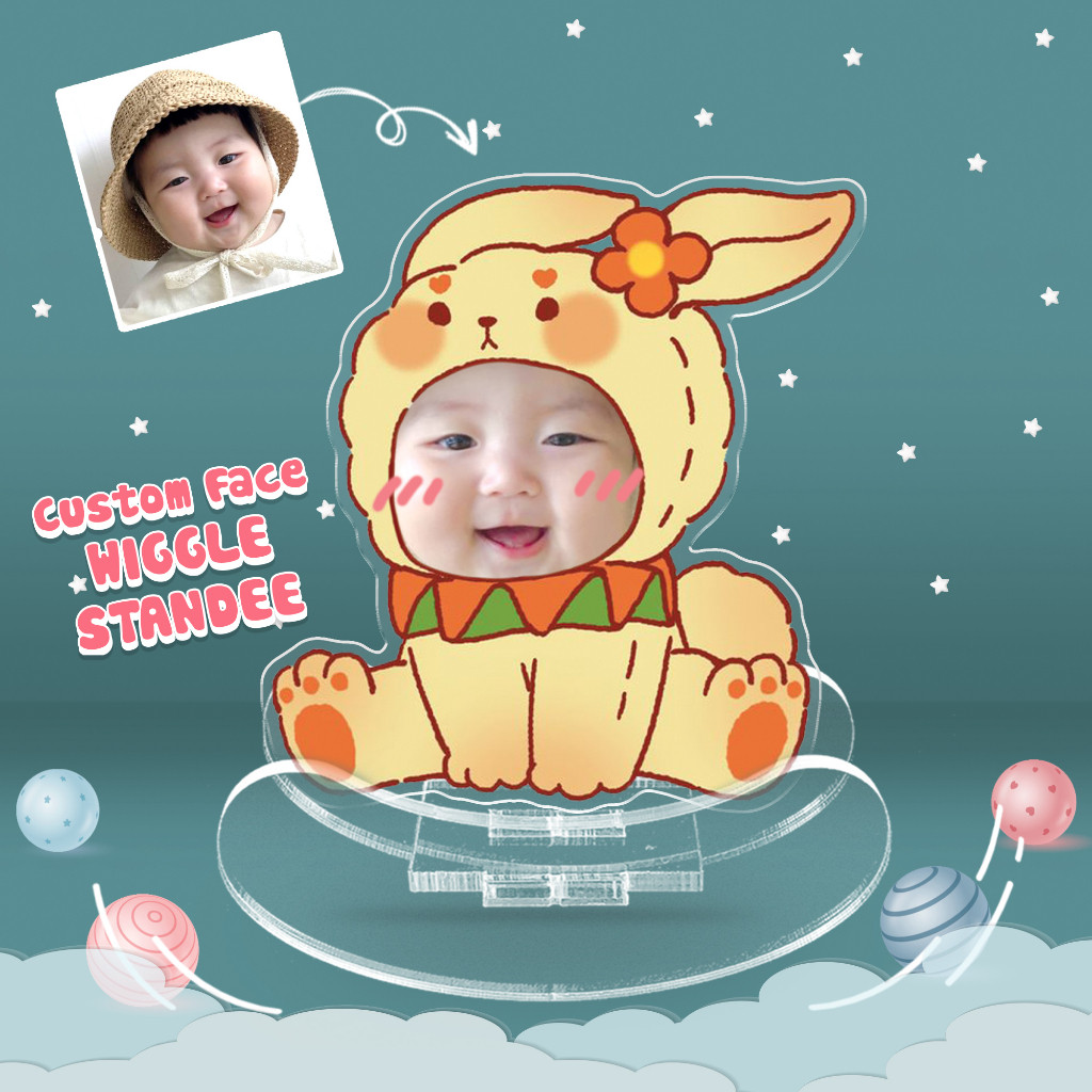 Standee lắc lư ghép mặt cho bé in theo yêu cầu linh thú chibi đáng yêu- SanGo
