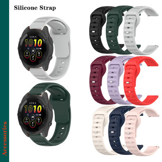 Dành Cho Đồng Hồ Garmin 570 970 265 255 165 158 245 / Vivoactive 6-5 / Venu-4s-3-3s-2 Dây Đeo Silicon Thời Trang Dự Phòng 18 20 22mm