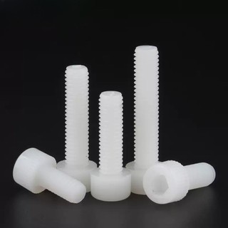 ((LXY) ốc lục giác/ốc lục giác chìm/Ốc Vít Lục Giác /Ốc Vít  Lục Giác  loa/bulong Lục Giác chìm đầu trụ trơn Nhựa M3 / M4 / M5 / M6 / M8 / M10 / M12 * L: 4-100mm (RM-VN-1)