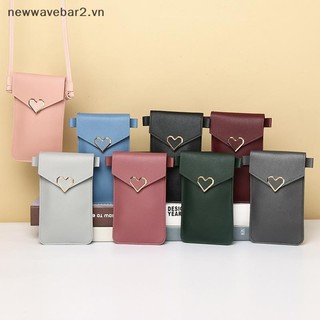 [Mới] Ví điện thoại di động màn hình cảm ứng dành cho nữ Ví điện thoại thông minh Ví da Dây đeo vai Túi xách nữ Ví di động Túi Messenger.