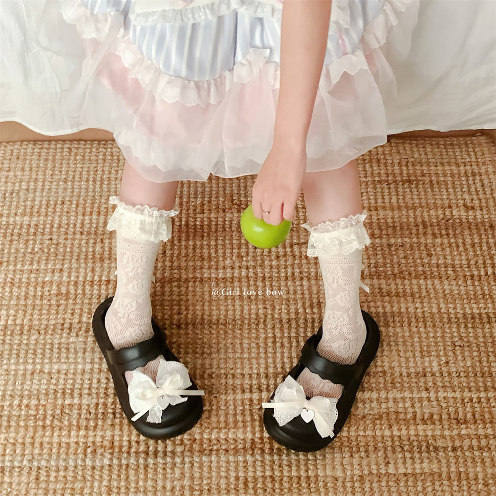 XIXITIAO Mary Jane Dép Nữ EVA Đế Dày Mùa Hè lolita Giày Đi Biển Kỳ Nghỉ Thoải Mái Dép