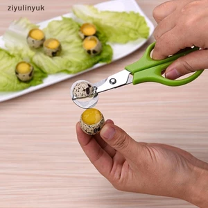 Ziyulinyuk Kéo Trứng Thép Không Gỉ Chim cút Trứng Kéo Dụng Cụ Mở Trứng Lưỡi Mở Dụng Cụ Sáng Tạo Cho Phụ Kiện Nhà Bếp EN