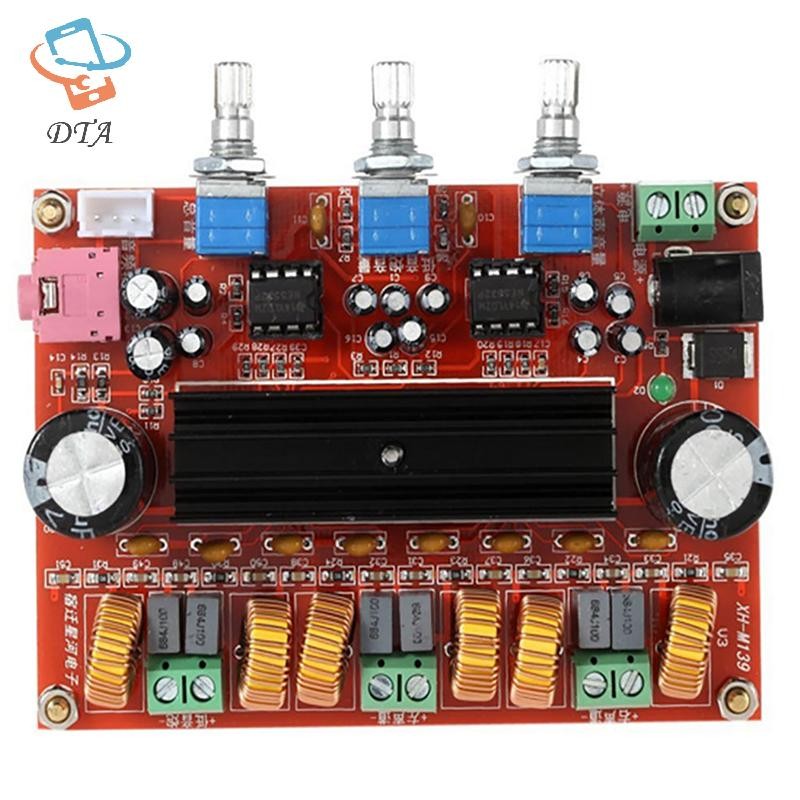 [DTA] TPA3116D2 Channel 2.1 Mô-đun bảng khuếch đại công suất loa siêu trầm kỹ thuật số XH-M139 12V - 24V 2 * 50W + 100W Bảng khuếch đại HiFi VN