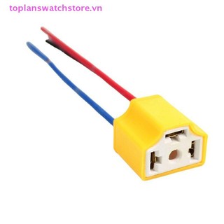 Toplanswatchstore Chất Lượng Cao H4 Dây Gốm Ba Lỗ Bóng Đèn Ô Tô Dây Cắm Ổ Cắm Bán Tự Động H4 Đầu Nối Cắm VN