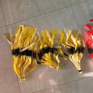 Dây kháng lực. Đàn hồi. Dây thun 2 lớp dầy 1mm đã buộc sẵn da. Chiều dài 15cm, 18cm, 22cm, 25cm màu ngẫu nhiên