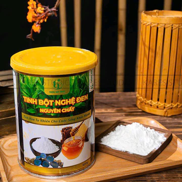 Tinh bột nghệ đen Trung Huy foods, củ nghệ đen, bột nghệ đen nguyên chất Trung Huy