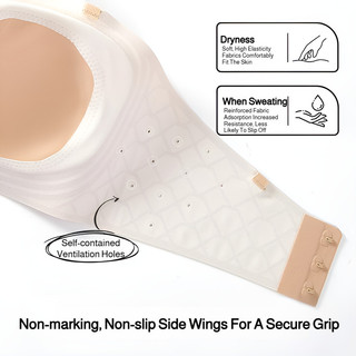 Brelira Áo Ngực Quây Liền Mạch Push Up, Chống Trượt, Mỏng Thoáng Khí, Hỗ Trợ Phụ Nữ Không Dây
