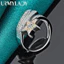 URMYLADY Bạc 925 Ngôi Sao Zircon Nhẫn Nữ Cưới Đính Hôn Quyến Rũ Trang Sức Thời Trang