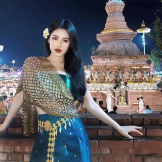 Bộ ba mảnh nữ Thái Lan: áo, quần, váy dân tộc; trang phục chụp ảnh, du lịch