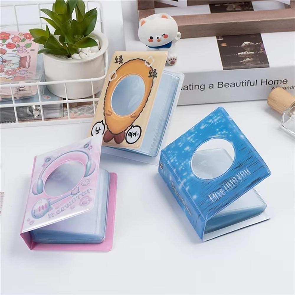 Album Ảnh CPINCP, 40 Túi Sách Thẻ 3 Inch, PVC Dễ Thương Rỗng Thiết Kế Thần Tượng Thẻ Thu Thập Sách