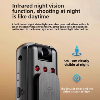 Đầu ghi video kỹ thuật số nhỏ DARON, Xoay 180 với Camera Mini Video DV HD, Máy quay video Ngực Cố định tầm nhìn ban đêm Tất cả trong một|Camera chuyển động di động Đồ chơi bé trai