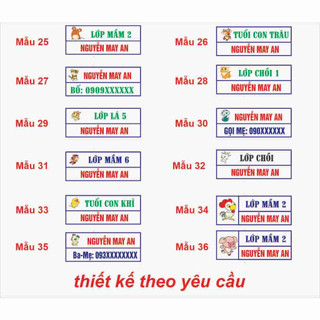 Hỏa tốc - Phù hiệu ủi áo, bảng tên ủi áo học sinh, nhân viên, tên cho bé mẫu giáo chuẩn trường học cấp 1 cấp 2 cấp 3