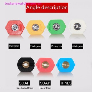 Toplanswatchstore 1 / 4 "Kết nối nhanh Bộ chuyển đổi quay có thể điều chỉnh với 5 đầu phun Kết nối đồng cho máy rửa xe áp suất cao VN