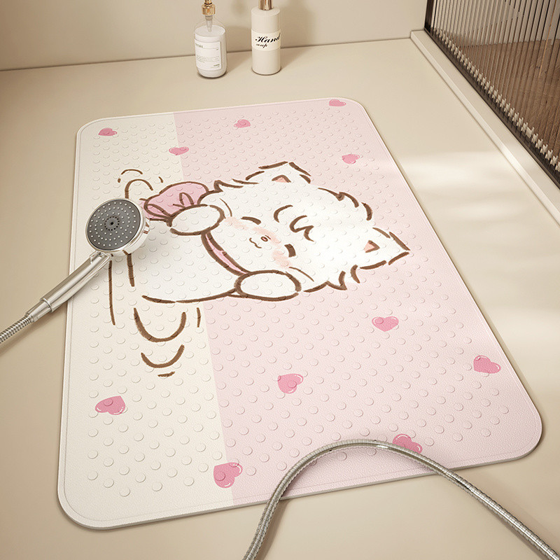 Little Panda Phòng tắm Thảm chống trượt Trẻ em Phòng tắm cho bé Thảm lót chân chống sốc Thảm lót sàn nhà vệ sinh chống nước