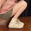phong cách Hàn Quốc Dép sandal nữ mũi kín không gót thoải mái mẫu hot