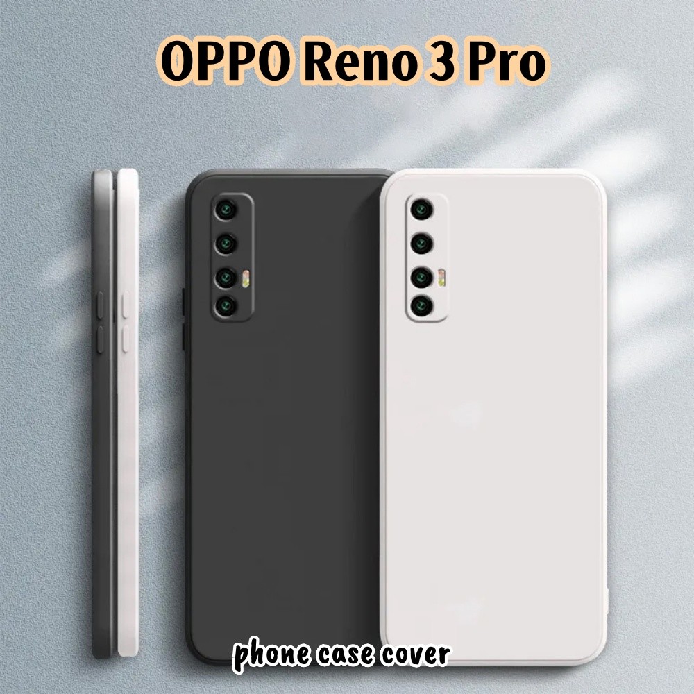 [Ngôi sao tương lai] Dành cho OPPO Reno 3 Pro Cover Silicone Full Case Vỏ điện thoại màu trơn cổ điển Dễ tháo rời