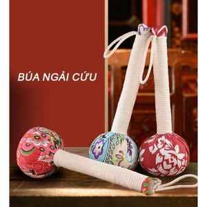 Búa ngải cứu thảo dược, gậy thảo dược mát xa cổ lưng khơi thông kinh mạch ngủ ngon 26CM FE123