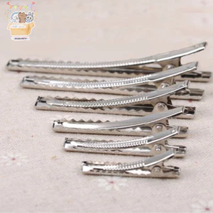 KXH 50 Chiếc Kẹp Tóc Cá Sấu Kim Loại Nơ Răng Barrette Cá Sấu Kẹp DIY Kẹp ELWW