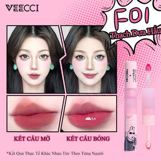 [VEECCI] Son 2 Đầu VEECCI (Kem bùn + Gloss) 3in1 x MY FRIEND RABBIT ROCK YOU, Trang Điểm Nữ