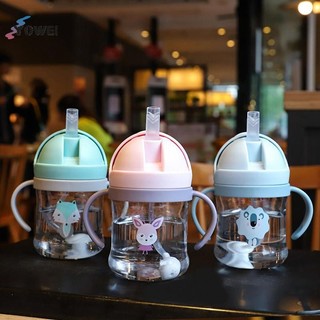 YOWEI 250ml Baby Sippy Cốc Nước Tay Cầm Trẻ Em Học Cho Ăn Bình Uống Chống choking Với Trọng Lực Trẻ Em Cốc Tập Có Ống Hút VN