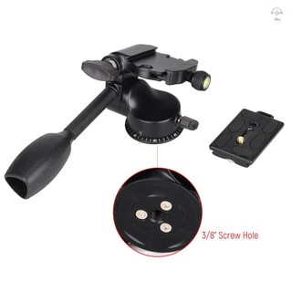 Hilivn) Andoer Q08 Video Chân Máy Bóng Đầu Chất Lỏng 3 Chiều Cánh Tay Rocker Với Đĩa Phát Hành Nhanh Cho Máy Ảnh DSLR Chân Máy Monopod