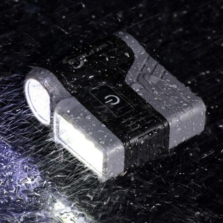 FANGHUI Cap Clip Light, Đen Cam Đỏ USB Sạc Đèn Pha Câu Cá LED, Di Động 15cm Cảm Biến Thông Minh Nhựa Chống Thấm Nước Đi Bộ Đường Dài Đầu Đèn Pin Chiếu Sáng Ngoài Trời
