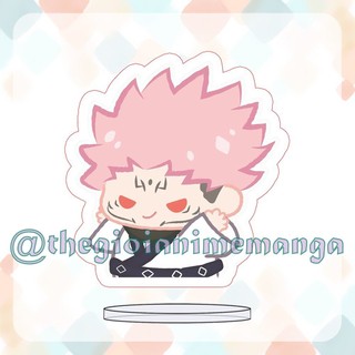 ( MINI 3cm ) Standee JUJUTSU KAISEN ver TẬP THỂ DỤC anime mô hình Chú Thuật Hồi Chiến chibi mica trưng bày