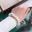 Vòng tay mạt chược DARON, Vòng tay hạt Acrylic đàn hồi may mắn, Phụ kiện trang sức dây tay cá tính Cô gái thủ công