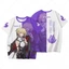 SY3 Zenless Zone Zero Evelyn Chevalier Cosplay Vải Full Graphic Mùa Hè Áo Thun Anime Tay Ngắn Top YS3