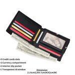 Ví da nam William POLO - Ví ngắn mỏng chặn RFID, Hộp đựng thẻ đa năng kèm hộp quà tặng | Thời Trang Mới Cho Nam — ảnh 4