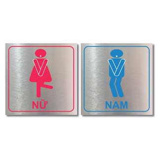 Biển báo WC nam nữ cao cấp, biển chỉ dẫn nhà vệ sinh WC, biển báo toiet, biển chỉ dẫn toilet nam, nữ Cao cấp