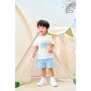 La pomme ss25 Bộ cộc tay La Pomme Người bạn bò ngang - cho bé T6.0