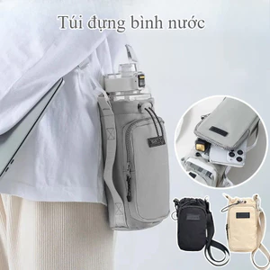 Túi đựng bình nước,Túi đeo chéo đựng bình nước，Vỏ bảo vệ cốc, Túi đựng bình nước màu trơn bằng