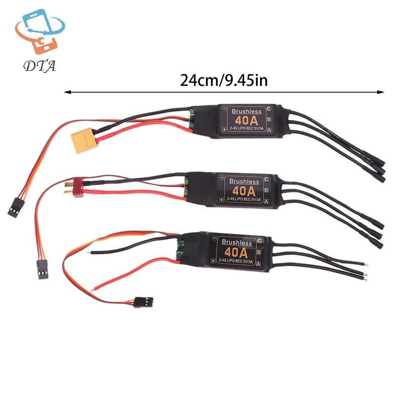 [DTA] Bộ điều khiển ESC tốc độ không chổi than Mitoot 40A 2-4S với 5V 3A UBEC cho RC FPV Quadcopter RC Máy bay trực thăng VN