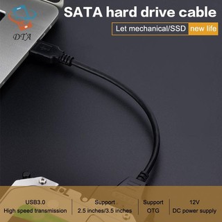 [DTA] Cáp SATA Sang USB 3.0 / Type-C / 2 Trong 1 USB3.0 Type-C Lên Đến 6 Gbps Cho ổ cứng SSD gắn ngoài 2,5 Inch SATA 3 22 Pin Adapter VN