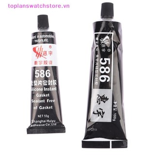Toplanswatchstore keo dán ô tô 586 đen silicone chống thấm dầu, chất bịt kín sửa chữa VN