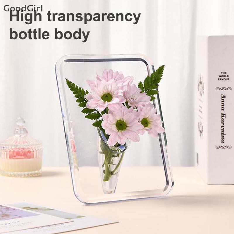 [GoodGirl] Bình Khung Ảnh Acrylic Nghệ Thuật Hiện Đại Bình Hoa Hoa Để Bàn Giá Đỡ Cây Cho Văn Phòng Nhà Quà Tặng Bàn Cưới Centerp Trang Trí VN