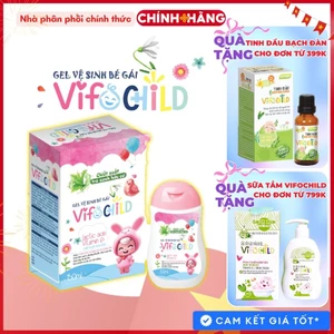 Gel vệ sinh bé Gái VIFOCHILD 150ml Dùng cho trẻ từ sơ sinh Chăm sóc dịu nhẹ vùng nhạy cảm Baby 4