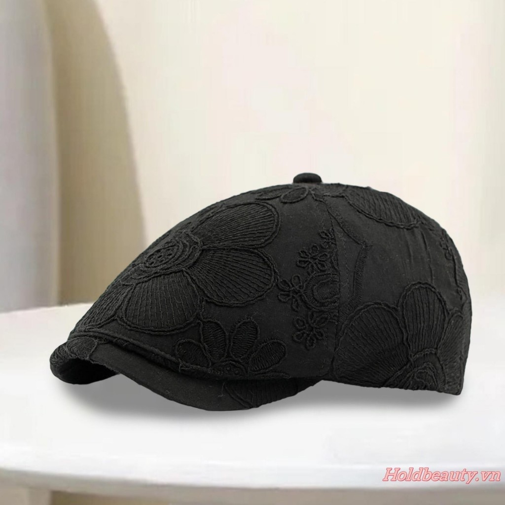 Phụ Nữ Retro Newsboy Mũ Thời Trang Hoa Jacquard Thêu Họa Sĩ Tấm Che Cổ Điển Mũ Cabbie Cho Du Lịch Hàng Ngày