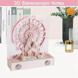 1 Mảnh 3D Notepad Để Bàn Có Đèn, Lịch Để Bàn Nghệ Sĩ Acrylic 2024 Lịch 3D Notepad Artopad Khắc