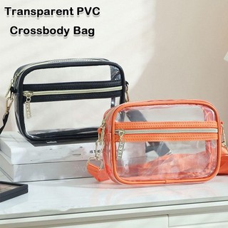 Túi đeo chéo OLVIDO, Túi đeo vai dung tích lớn chống thấm nước, Túi vệ sinh trong suốt PVC được phê duyệt tại sân vận động đa năng cho các buổi hòa nhạc Sự kiện thể thao