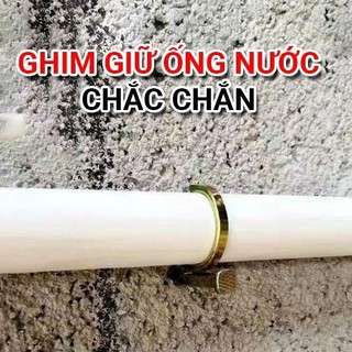 Gói 10 chiếc đinh ghim móc giữ ống nước bằng thép không gỉ độ cứng cao móc giữ ống nước, ống gen điện chắc chắn FE123
