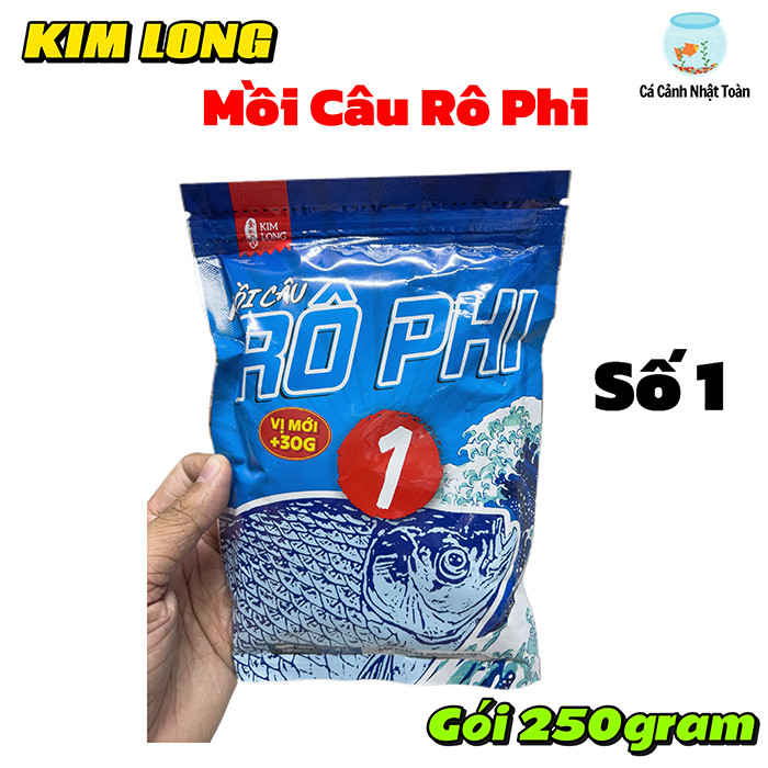Gói 250gram Bột Mồi Cám Câu Cá Rô Phi Kim Long Số 1