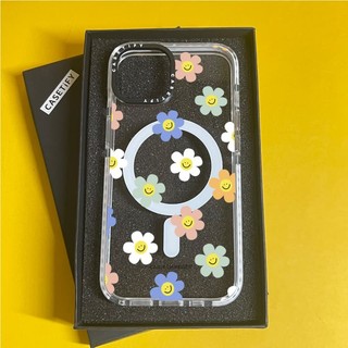 CASETiFY X Happy Daisies Ốp lưng Acrylic cứng hút từ tính cho Apple IPhone 12 13 14 15 16 Pro Max Plus có hộp