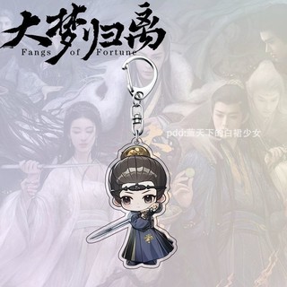 Giấc mơ rời xa Hầu Minh Hạo Trần Đô Linh Quà Tặng Mặt Dây chuyền móc khóa Acrylic Fangs of Fortune Hou M