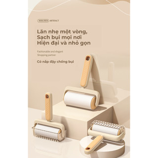 Cây lăn bụi quần áo có nắp BUNA lõi 10 cm làm sạch quần áo, ga giường, bộ lõi lăn dự phòng